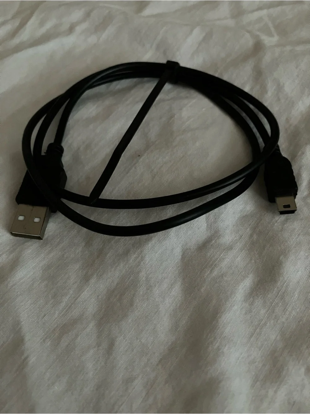 Lot of 10 Black USB Cords, Samsung Motorola, 18